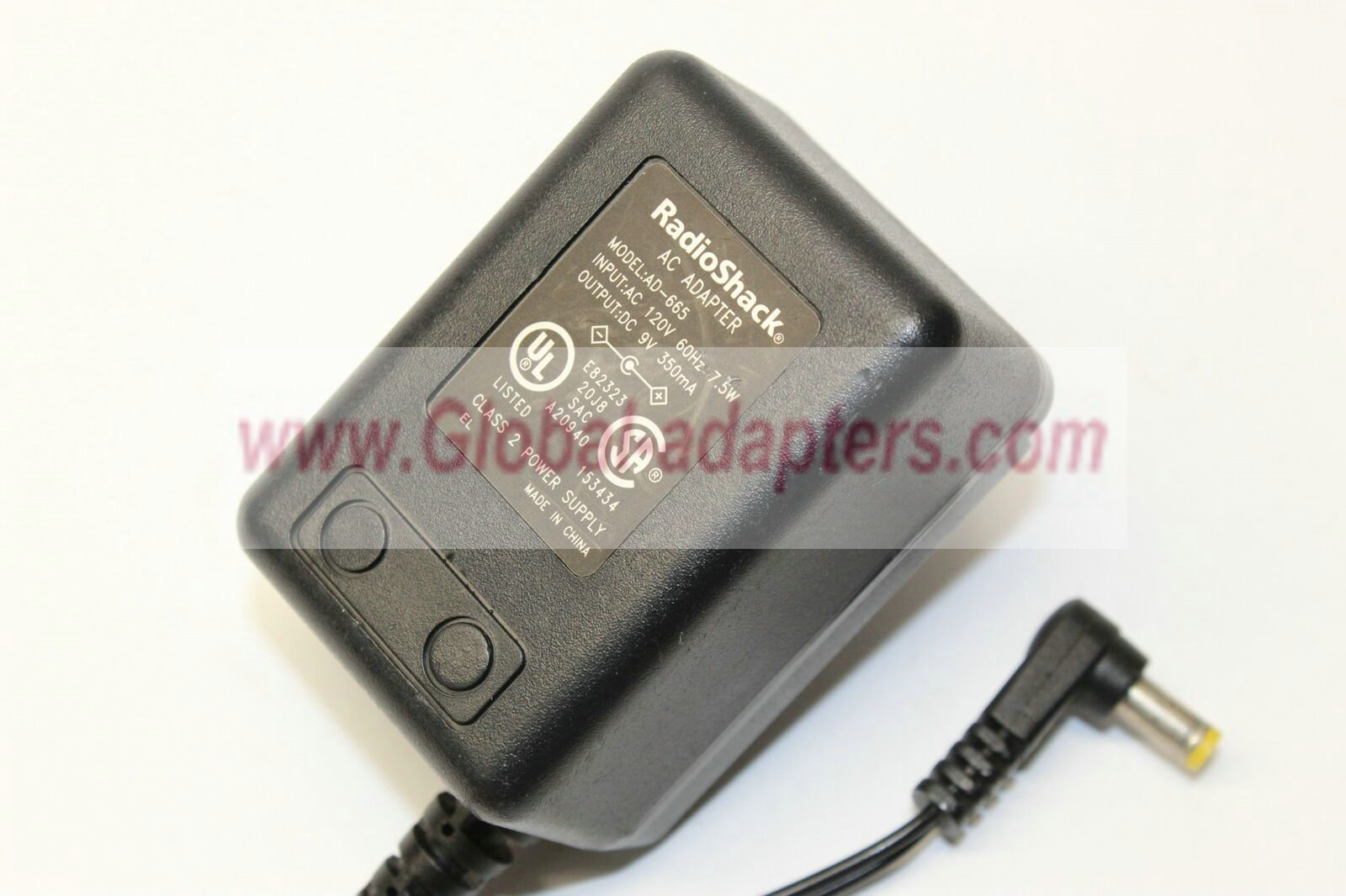 NEW 9V 350mA RadioShack AD-665 AC Adapter NEW 9V 350mA RadioShack AD-665 AC Adapter